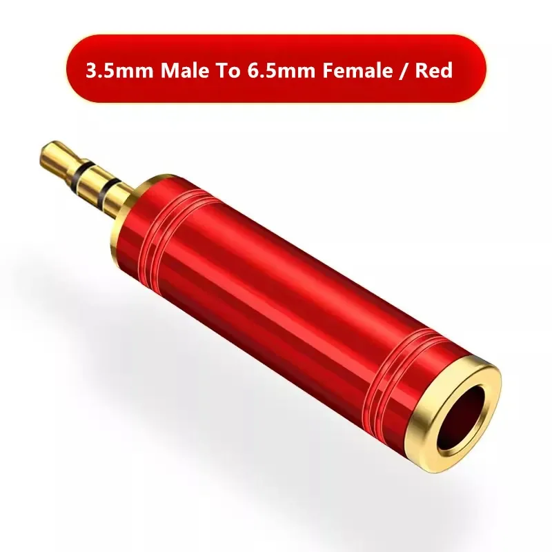 Adaptador de Audio de 3,5mm a 6,35mm, adaptadores de auriculares macho hembra, conectores 6,5 3,5, auriculares, micrófono, altavoz, convertidor de guitarra - imagen 3