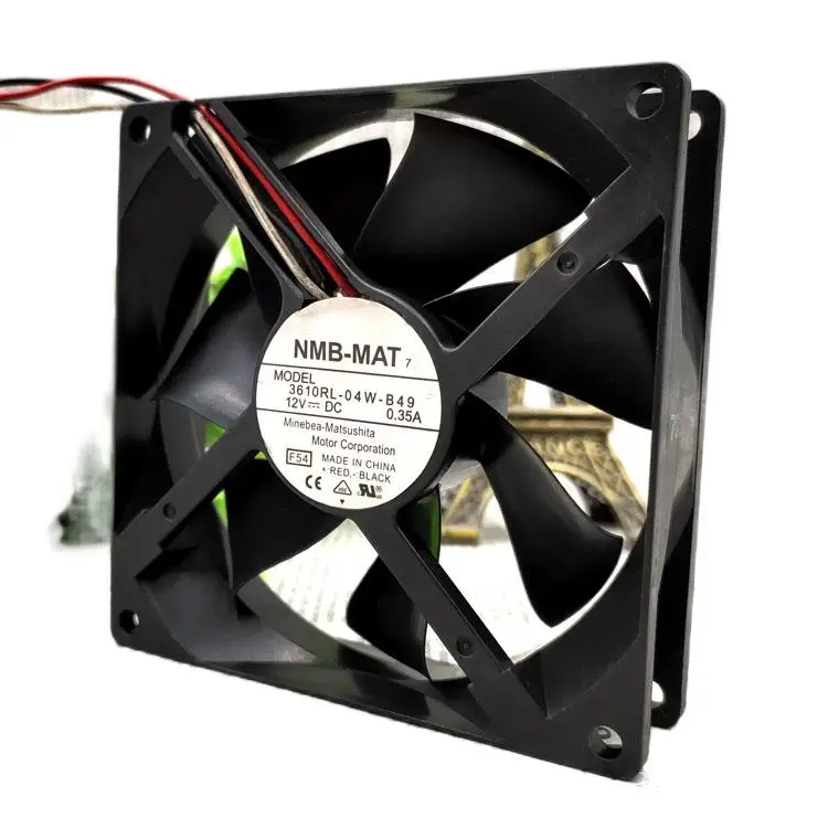 Ventilador de 12V para NMB 3610RL-04W-B49 9025 0,35a 9CM, ventilador de refrigeración de caja de CPU de ordenador, 92mm, 90mm
