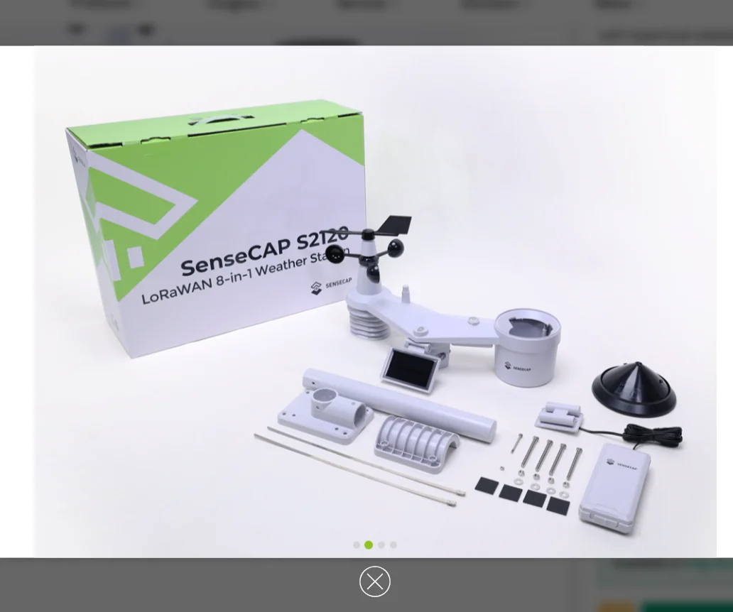 Sensor meteorológico LoRaWAN 8 en 1 SenseCAP S2120 - imagen 2