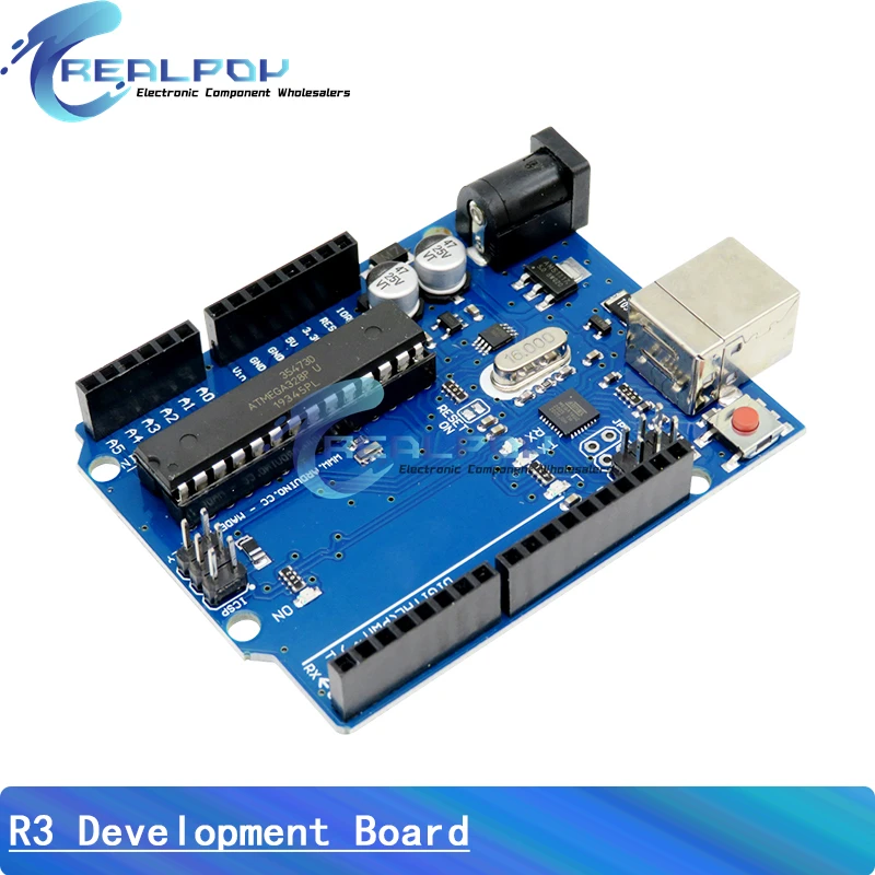 Placa de desarrollo R3 CH340G + MEGA328P SMD Chip 16Mhz R3 para placa de desarrollo R3 Cable USB ATEGA328P ATMEGA16U2 - imagen 4