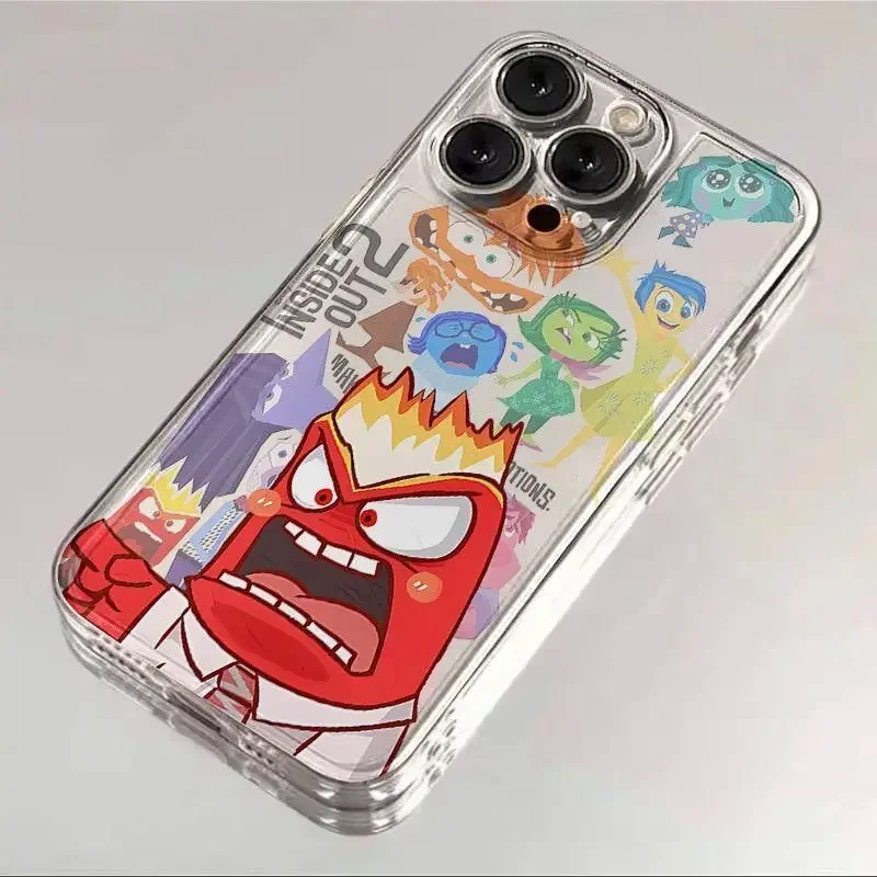Funda de teléfono de dibujos animados Inside Out Disneys para Samsung S24 S23 S22 S21 S20 S10 FE Note 20 10 Plus Ultra Lite 5G, funda de TPU suave transparente - imagen 4