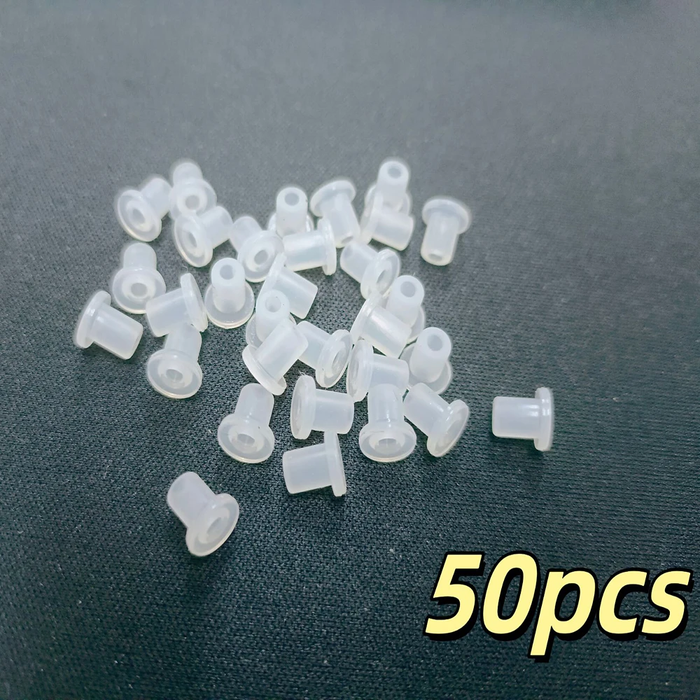 50 Uds DIY accesorios CISS cartucho de tinta tapón de sellado tapón de goma tapones de cartucho espiga de silicona para uso cartucho de tinta Ciss
