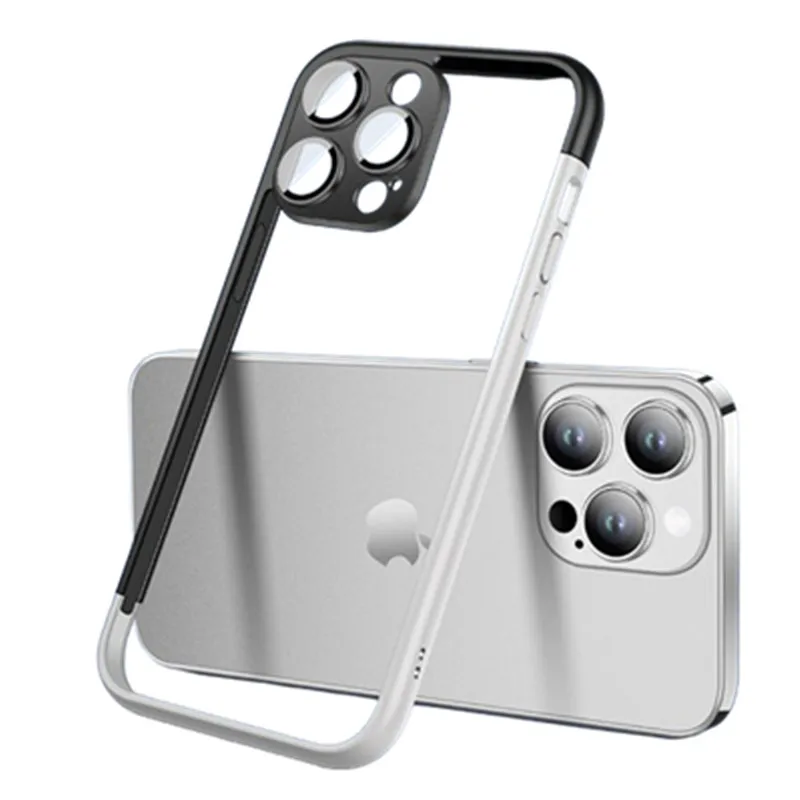 Funda de PC dura extraíble para IPhone, Protector de lente de cámara, cubierta de marco, IPhone 12, 13, 14, 15 Pro Max Plus, 15Pro, 14Pro, IPhone 15