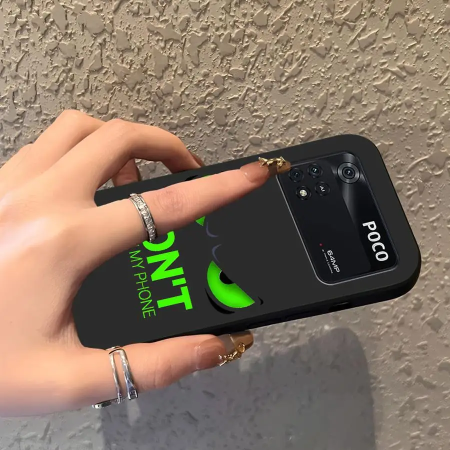 Funda de teléfono suave negra con diseño de ojo fresco de dibujos animados para Xiaomi Poco M3 M4 M7 Pro X3 X4 X5 X7 Pro C61 F3 F1 C40 C71 C75 C50 M5 - imagen 4