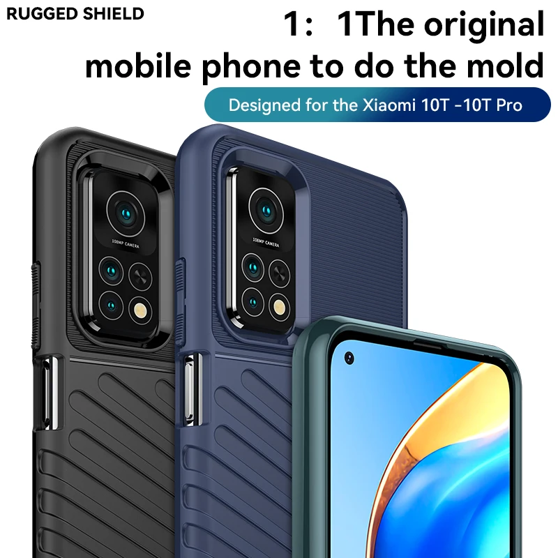 Funda de teléfono de silicona a prueba de golpes para XIAOMI 10T/10T Pro/10T Lite/10i/Redmi K30S/Note 9 Pro 5G, funda de lujo - imagen 3