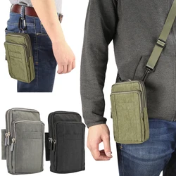 Riñonera hombre compatible iPhone Samsung Huawei bolsillo móvil 7"