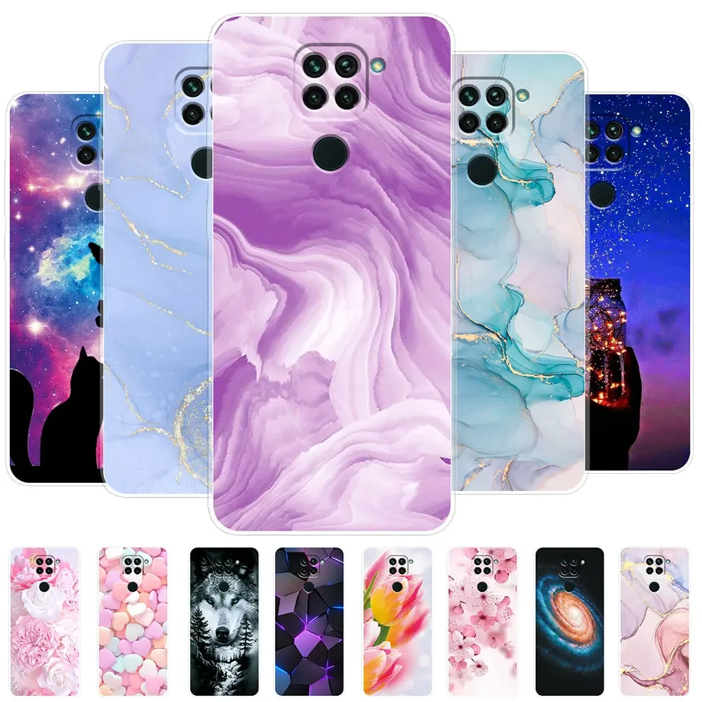 Funda de silicona suave para Xiaomi Redmi Note 9, 9T, 9 Pro, mármol, TPU, fundas de teléfono para Redmi Note 9s, 9 Pro Max, bolsas de parachoques