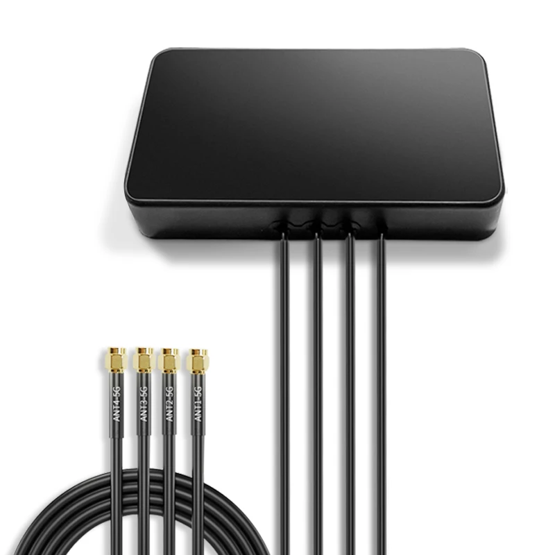 Antena enrutadora de banda completa, enrutador de extensión de señal mejorada, SMA macho, 600-5000MHz, RG174, Cable de 2m, ganancia 4dbi, Linar, 4G, 3G, 5G