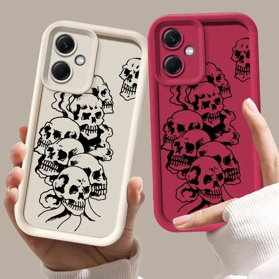Funda Cool Skull para Xiaomi Mi 11 Lite 11T Pro, funda suave