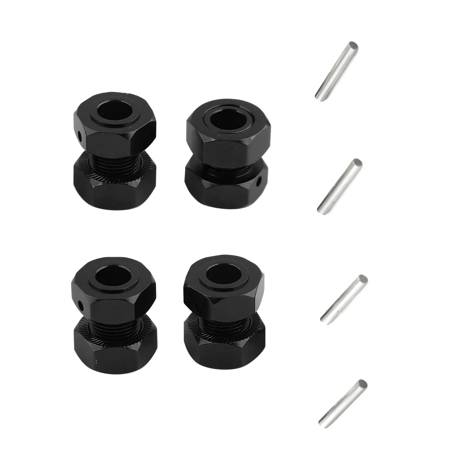 4 Uds. De bujes de rueda de Metal de 17mm, unión Hexagonal, tuerca antiaflojamiento, piezas de mejora para Arrma 1/8 6S KRATON OUTCAST RC, accesorio para coche - imagen 2