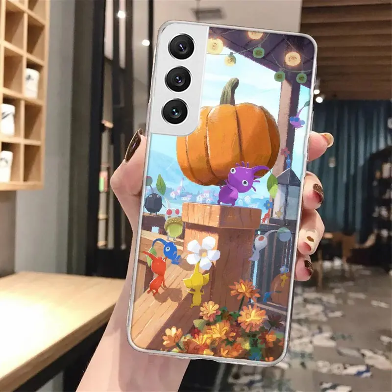 Juego p-pikins 4 Funda de teléfono con llamada de silicona para Samsung Galaxy S23 S24 S25 Ultra S21 Plus S20 FE S22 S10 + Funda de borde - imagen 5