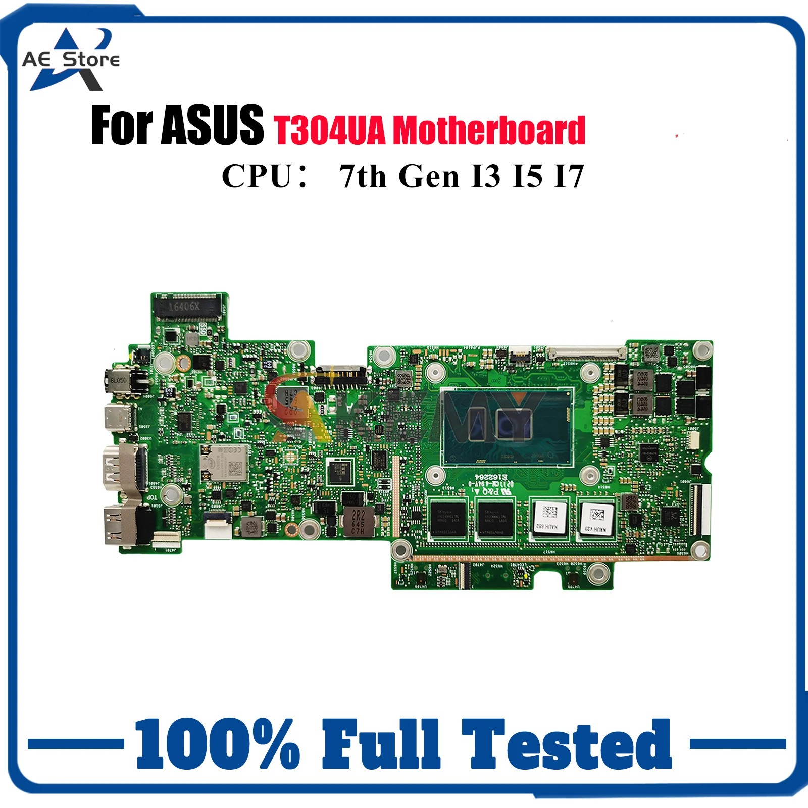Placa base para ordenador portátil T304UA para ASUS Transformer T304UA T304U placa base para portátil con CPU I3 I5 I7 100% pruebas OK envío rápido stk
