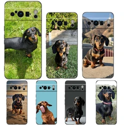Funda TPU Google Pixel 9 Pro XL Dachshund Antigolpes Negra