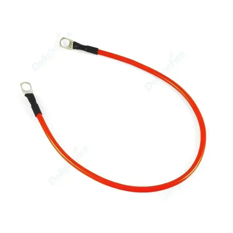 Cable de batería 8 6 4 3 0 AWG con anillos de terminal M6 M8 M10 Cable de silicona rojo y negro para inversor de energía Solar automotriz barco marino RV - imagen 4