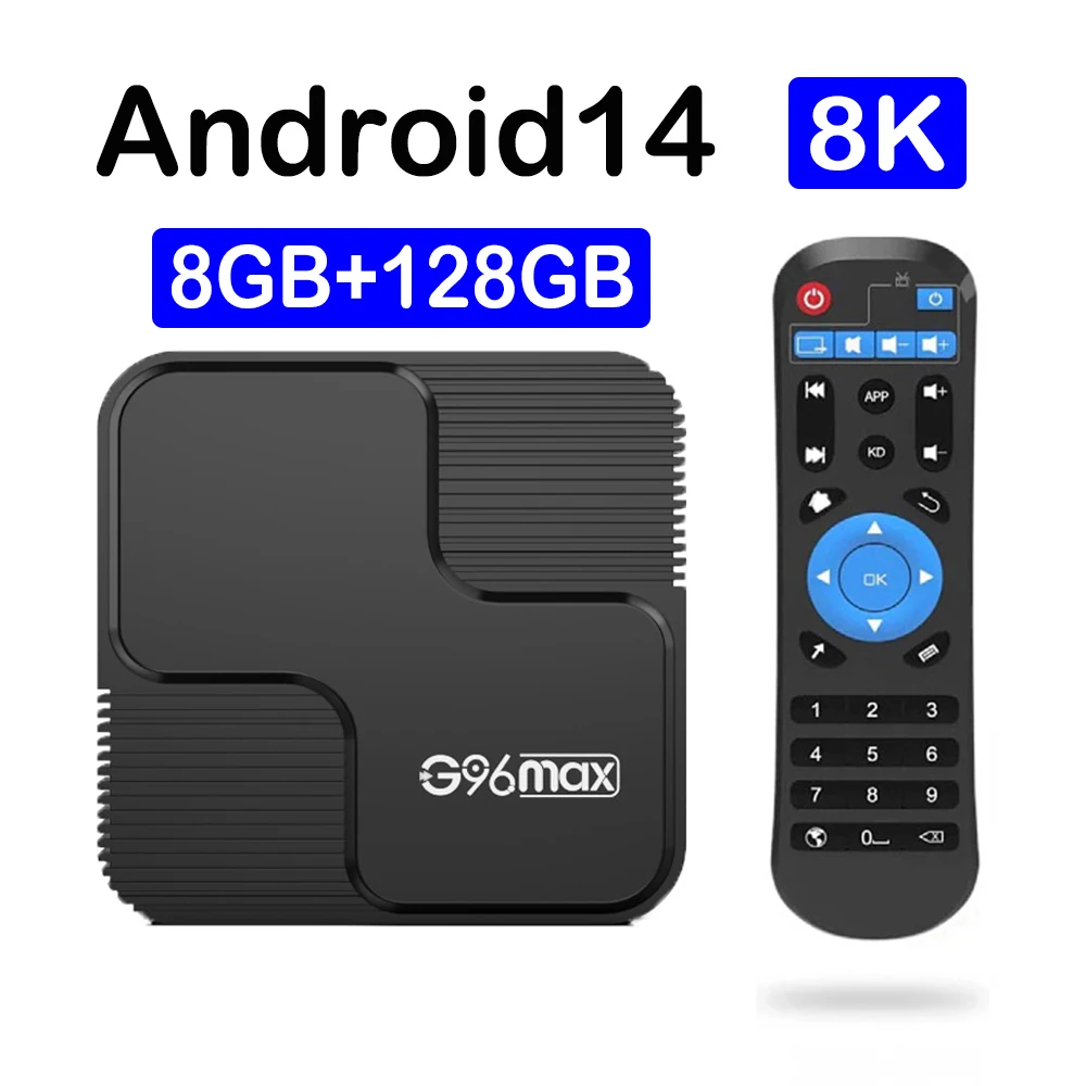 Smart TV Box G96 Max Android 14 Allwinner H618 compatible con Wifi de doble banda 2,4G 5G Wifi6 AV1 8K 8GB 32GB 64GB 128GB reproductor multimedia ATV - imagen 2