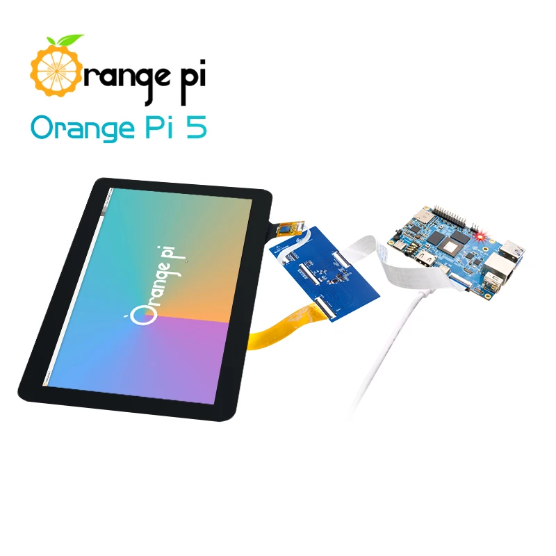 Pantalla táctil LCD Orange Pi de 10,1 pulgadas, panel de pantalla TFT adecuado para placas Orange Pi 5/5B/5 Plus