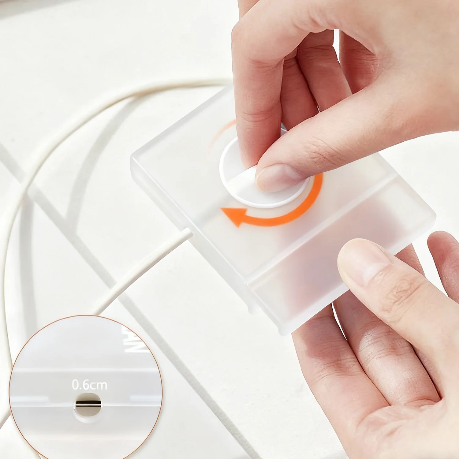 Organizador enrollador de Cable de datos para auriculares multifunción, soporte para teléfono móvil, gestión de estuche de almacenamiento de línea USB transparente retráctil - imagen 2