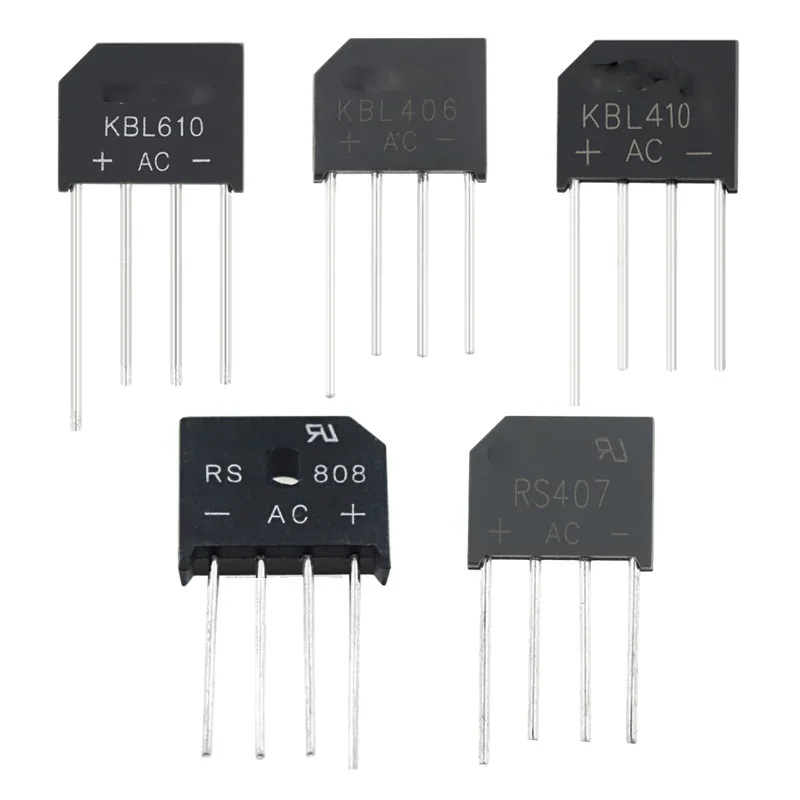 Puente Rectificador 4A 6A 8A 15A GBU406 GBU408 GBU608 GBU610 GBU806 GBU808 GBU1510 GBU606 GBU810 BL406 KBL410 KBL608 KBL610, 10 unidades - imagen 4