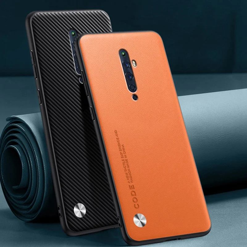 Funda de cuero PU para OPPO Reno 10X Zoom RenoZ Coque, funda de lujo para OPPO Reno 2 Z 2Z 2F Reno2, protección de silicona para teléfono - imagen 2