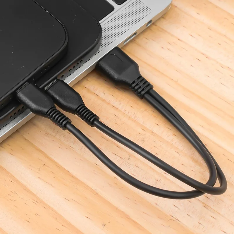 Cable USB C 2 en 1, Cable de carga rápida Micro USB, Cable de datos tipo C de 15W para IPhone 15 16 Pro Max Samsung S24 Xiaomi Huawei Android - imagen 2