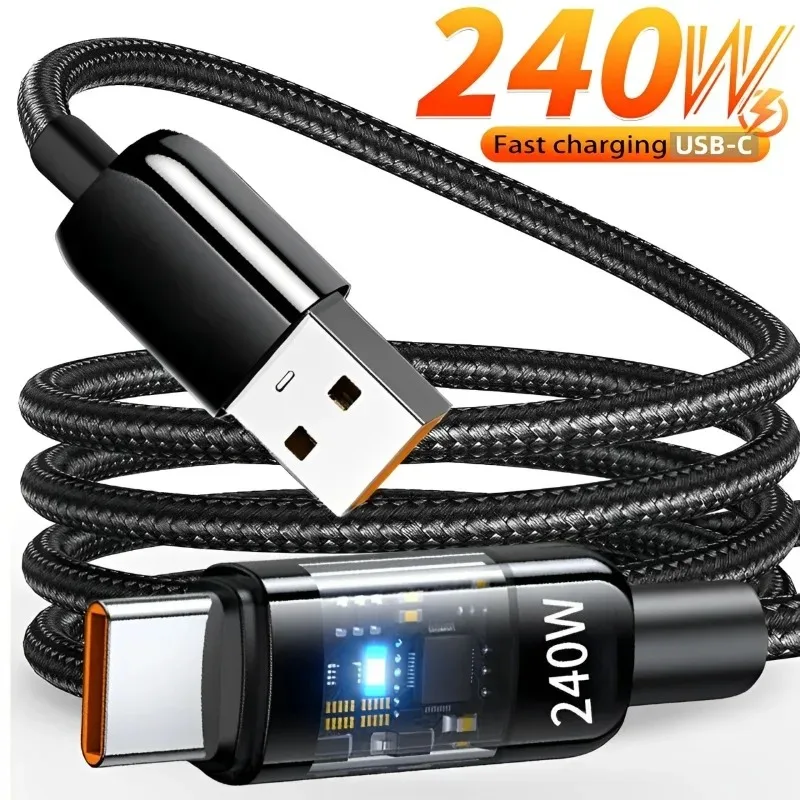 Cable de datos de carga rápida de 240W para Cable cargador USB tipo C puerto USB múltiple Cable de carga USB para dispositivo de carga USB