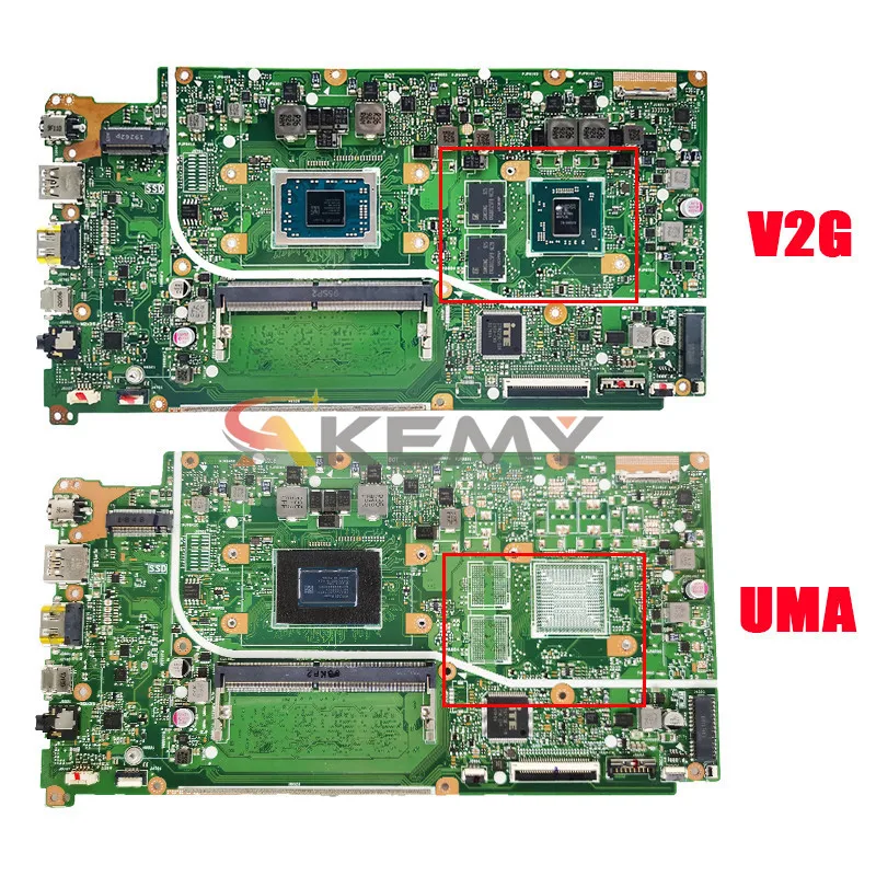 Placa base para ordenador portátil AKEMY X512DA X512DK S512DA X712DA X712DA X712DA X712DA X712DK R3 R5 R7 4GB 30PIN - imagen 2