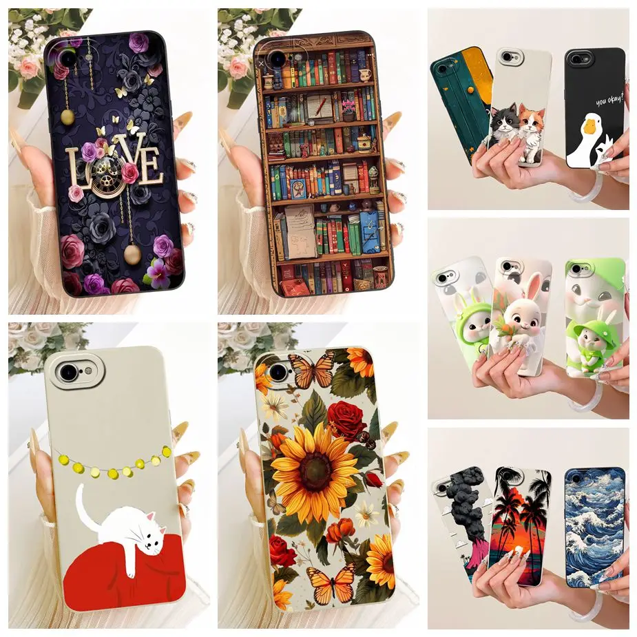 Apple iPhone SE 2020 / 2022 Funda TPU Suave Dibujos Animados Caramelo
