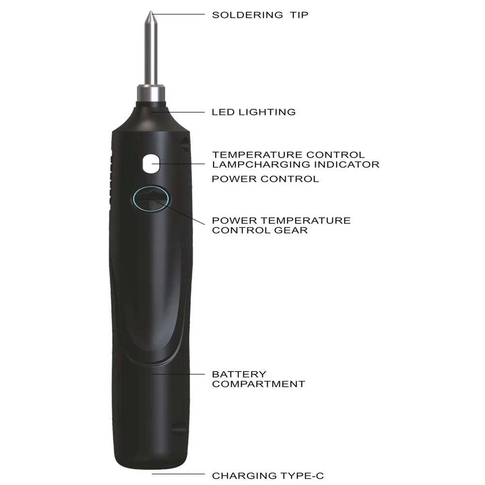 Juego de soldador portátil USB, Mini soplete de soldadura para estudiantes en casa, herramientas de reparación de batería de litio inalámbrica - imagen 3
