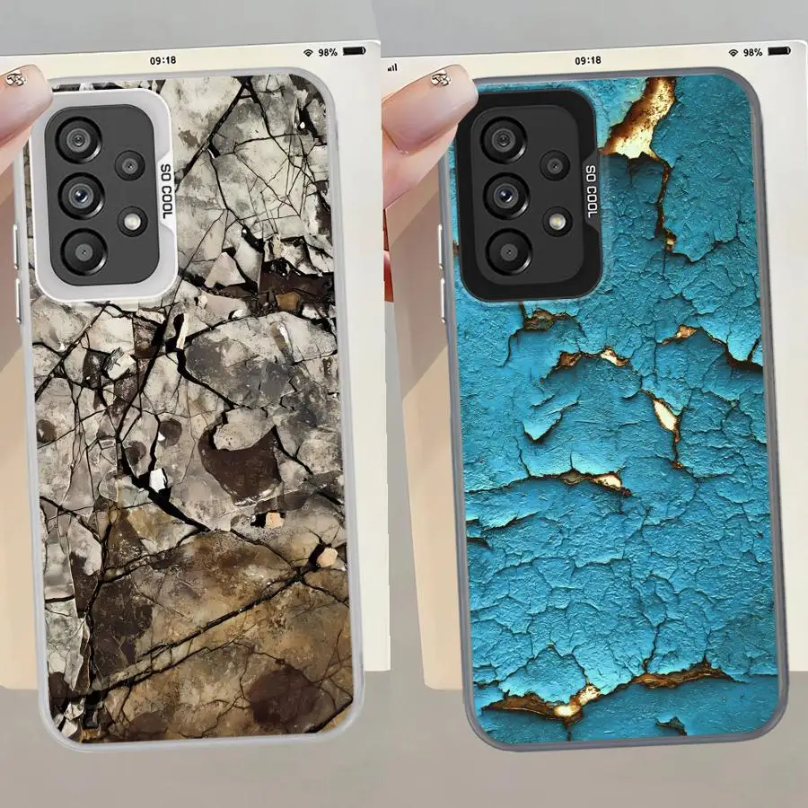 Funda para Samsung para Galaxy A12 A25 A22 A14 A16 A34 A32 A15 A24 A13 A23 funda suave diseño Retro oxidado