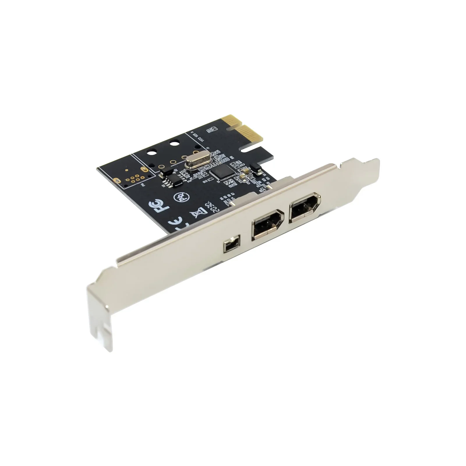 PCIe X1 3 puertos Firewire 4pin 9pin tarjeta de expansión PCI Express 1394B 1394A a través de VT6315 adaptador de Chipset PCI-E 1X a 1394 tarjeta de sonido - imagen 4