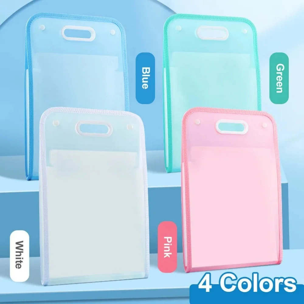 Carpetas de archivos de 13 bolsillos, organizador de documentos acordeón de Color macarrón tamaño carta A4 portátil para aula, oficina, almacenamiento en el hogar - imagen 3