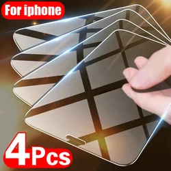 Protector Vidrio Templado iPhone 15 14 13 12 11 X XS XR SE 8 7 6 Plus