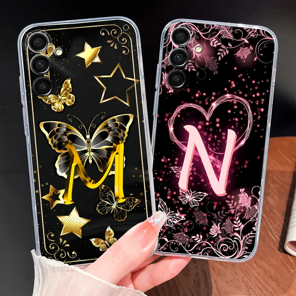 Para Samsung Galaxy A15 A14 A13 funda de teléfono única amor corazón letras Shell para GalaxyA15 A 14 A 13 suave TPU transparente parachoques de silicona - imagen 3