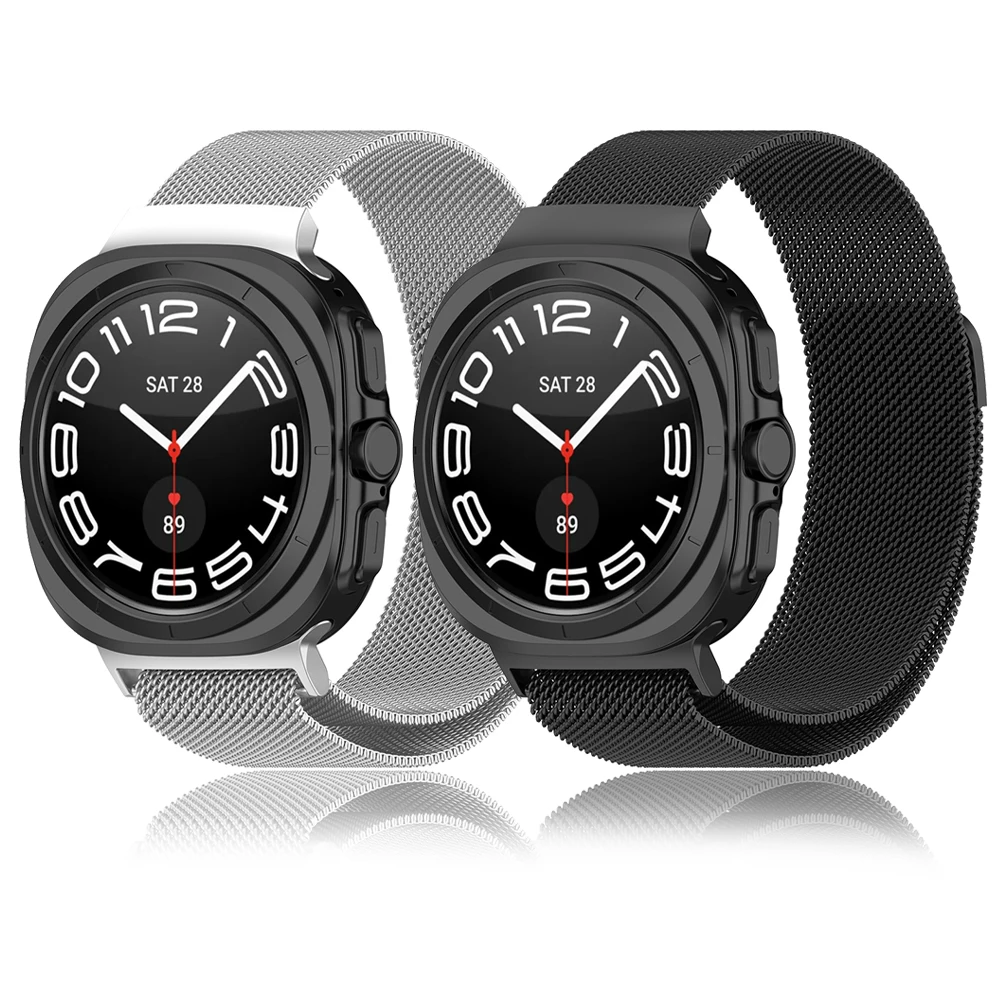 Correa de reloj de Metal para Samsung Galaxy Watch, correa de pulsera de acero inoxidable para galaxy Watch 7, Correa Ultra de 47mm para hombre y mujer - imagen 3