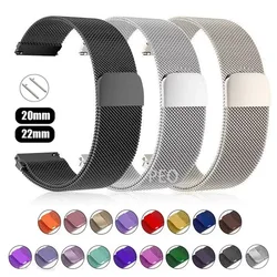 Amazfit Pulsera Milanesa Metálica GTS/GTR/Bip/Stratos – Compatible