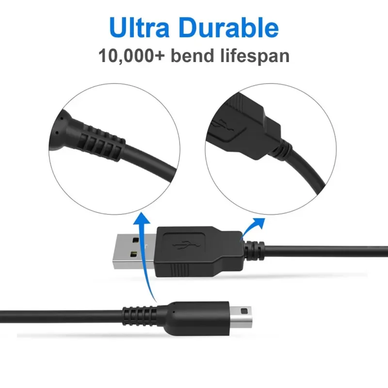 Cargador USB Cable de carga de datos de 1,2 m para Nintendo DSi NDSI 3DS 2DS XL/LL nuevo 3DSXL/3DSLL 2dsxl 2dsll línea de alimentación de juego - imagen 3