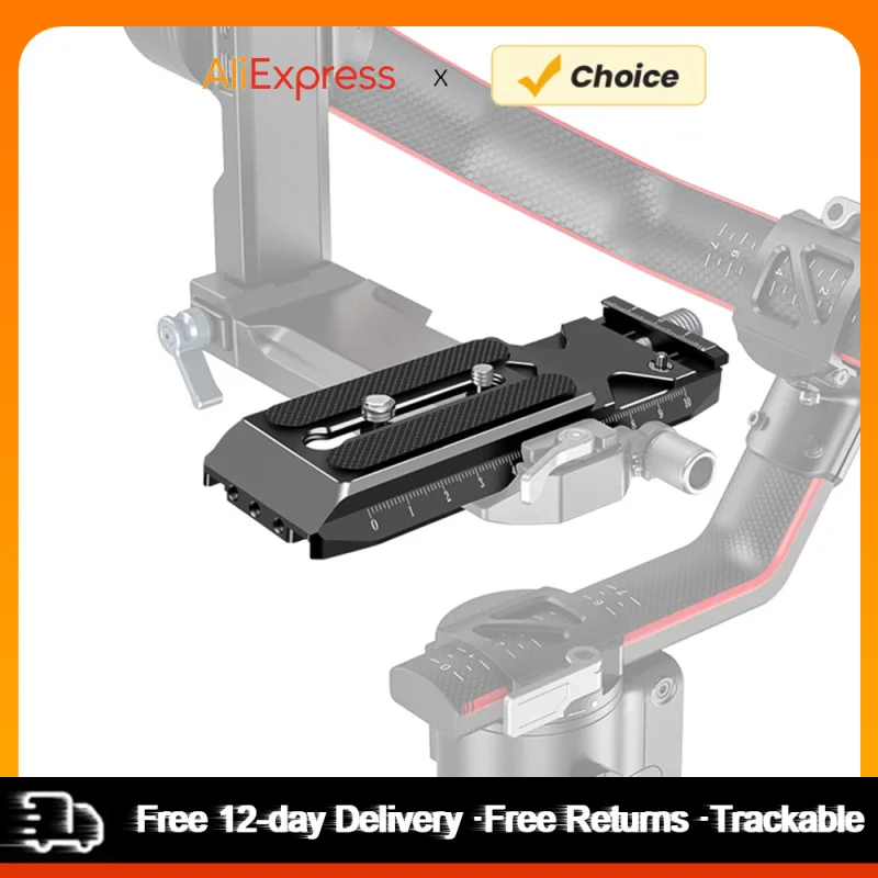 Placa de liberación rápida para cardán aleación de aluminio Arca-Swiss reemplazo del adaptador de placa de liberación rápida para DJI Ronin RS2 RSC2