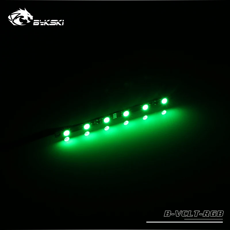 Tira LED RGB de repuesto de 20cm solo para CPU Bykski/bloque de agua GPU modificar/12V RGB 4PIN o 5V RBW cabezal de 3 pines a AURA SYNC/B-VCLT-RBW - imagen 5
