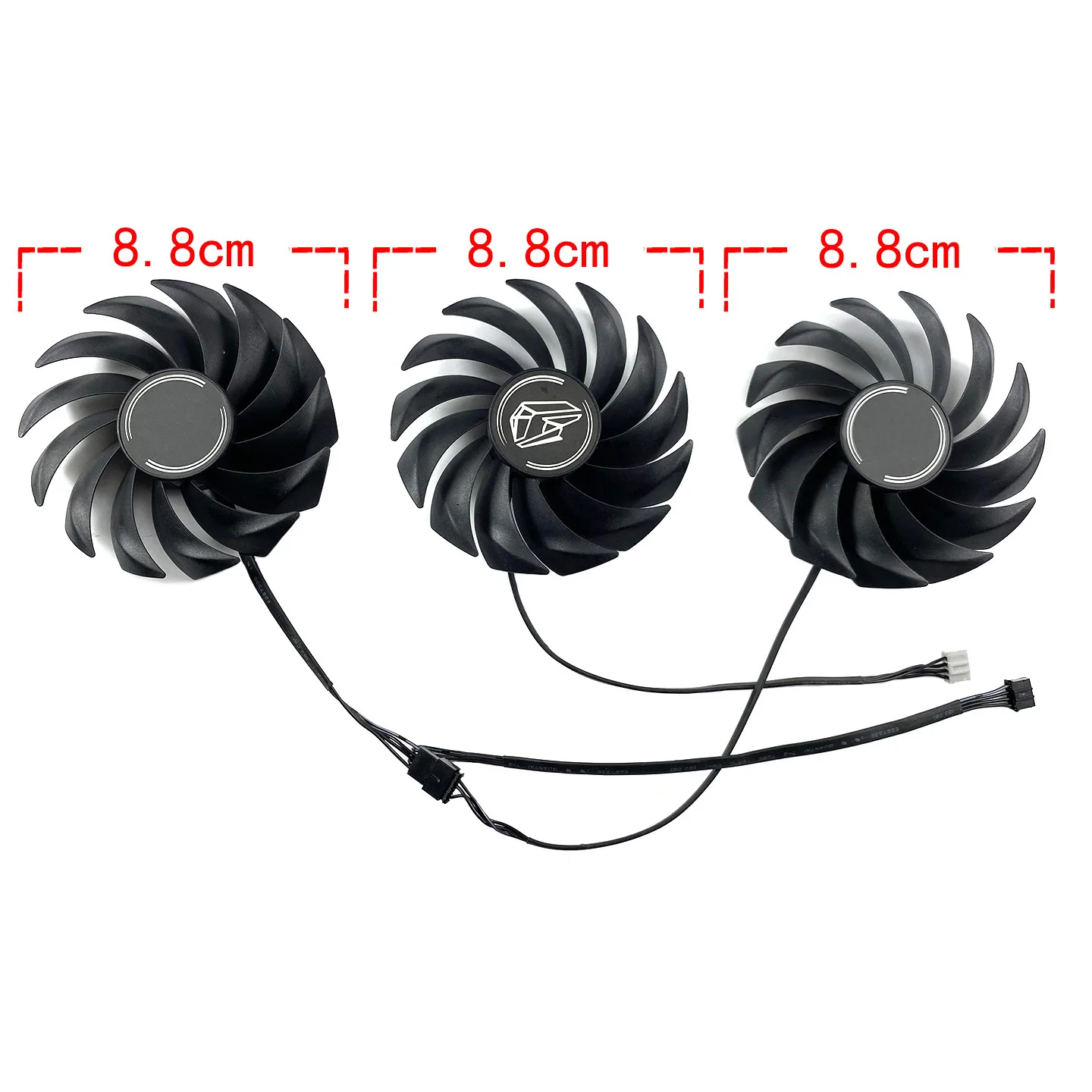 Ventilador GPU de 4 pines para colorido RTX3060ti 3070 3070ti 3080 3080ti 3090 iGame Vulcan ventilador de repuesto para tarjeta gráfica - imagen 2