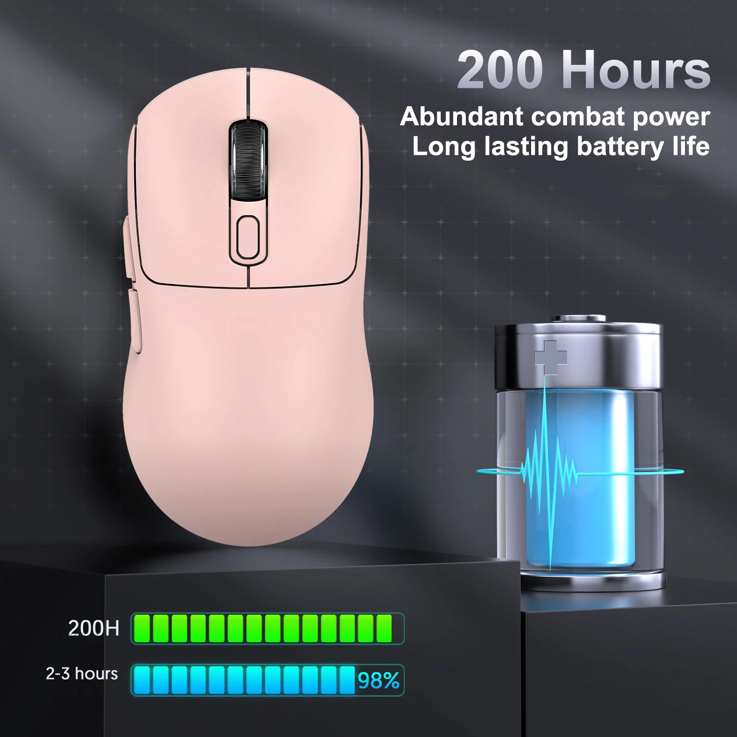 Ratón inalámbrico ergonómico, Compatible con Bluetooth, ratón óptico USB inalámbrico para juegos de 2,4G para ordenador portátil, ordenador PC, diseño cómodo - imagen 5