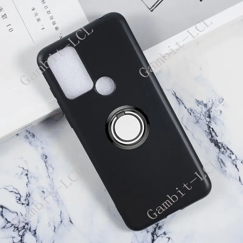 Soporte de anillo trasero para teléfono, funda de silicona suave TPU Original a prueba de golpes para TCL 306, 305, 30 SE, 6102D, 5164D, X668, 6102H - imagen 3
