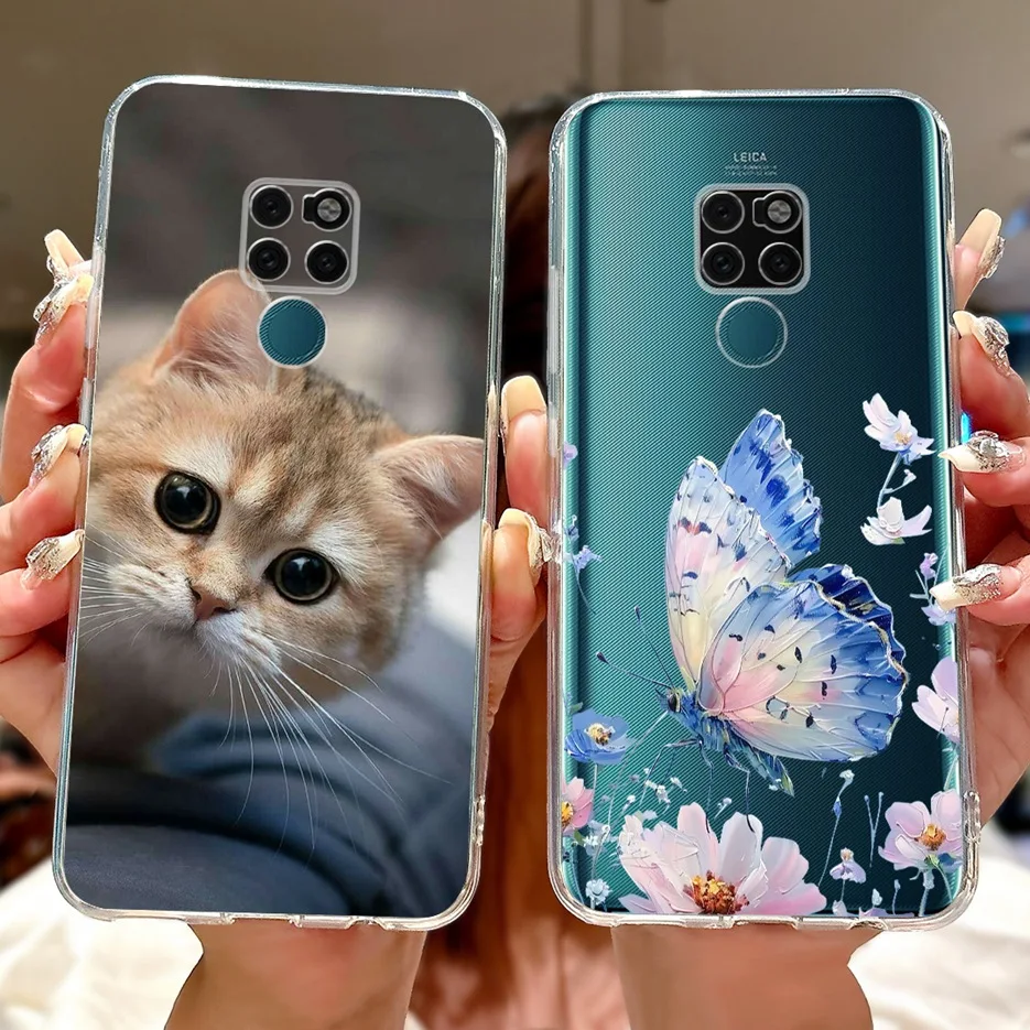 Para Huawei Mate 20 Pro funda LYA-L09 LYA-L29 funda de silicona pintada con flores coloridas para Huawei Mate 20 Mate20 HMA-L29 Shell - imagen 5