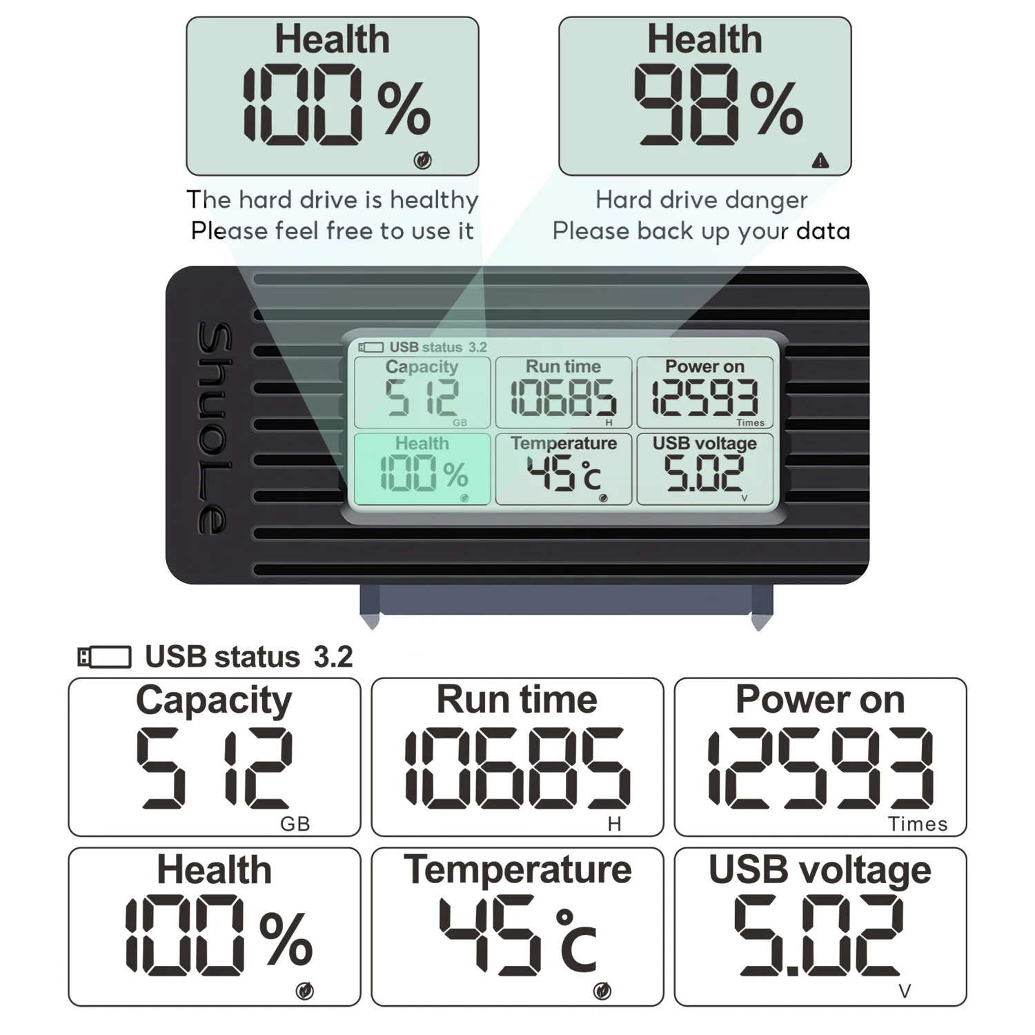Cable convertidor adaptador USB a SATA, convertidor USB 3,2 3,0 a SATA para disco duro SSD HDD de 2,5 pulgadas, accesorios adaptadores externos - imagen 2