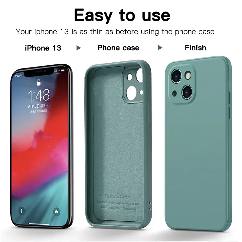 Funda Silicona Líquida iPhone 15/14/13 - Antigolpes Premium - imagen 4