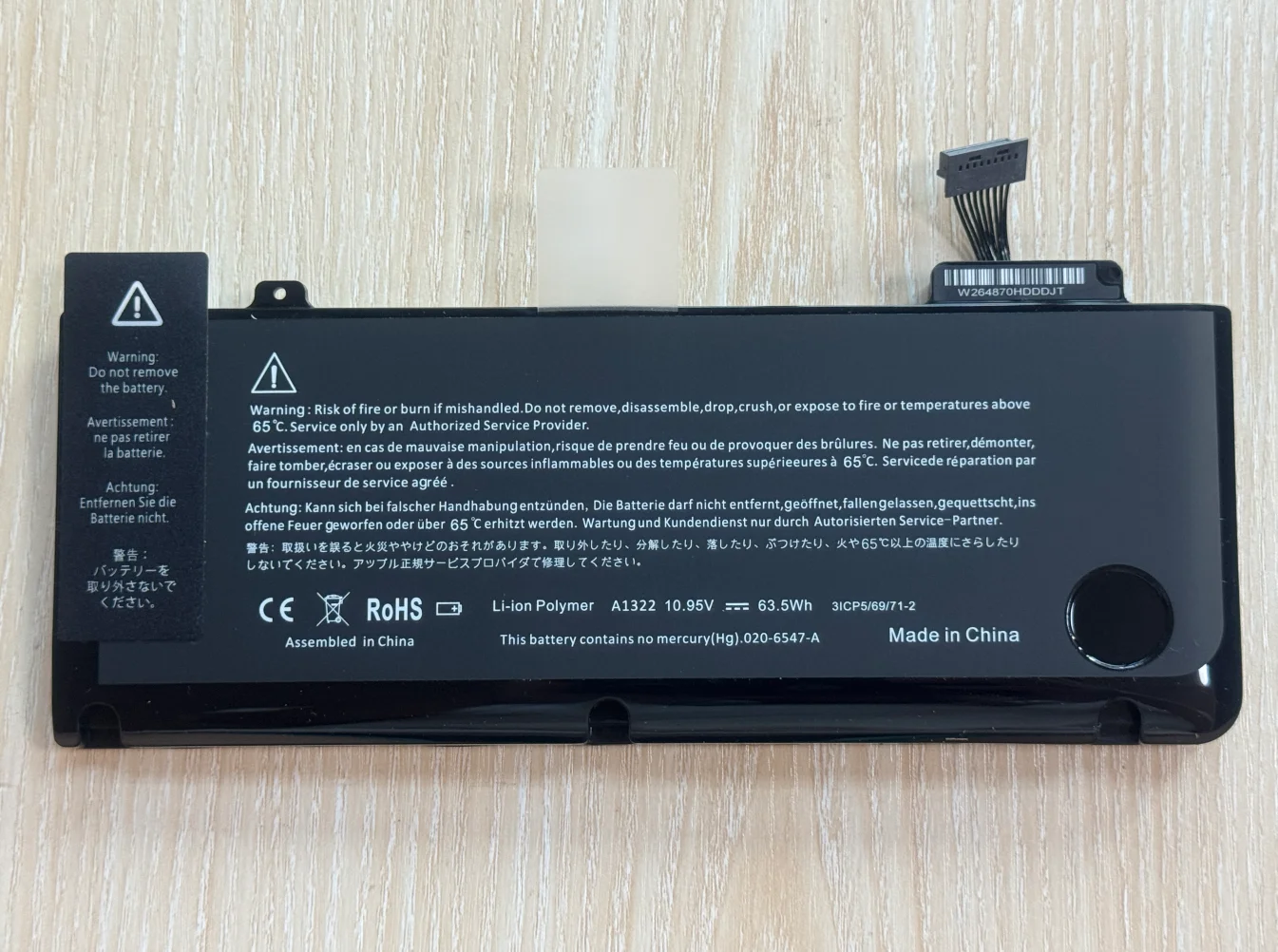 Batería A1322 A1278 para Apple MacBook Pro 13 "2009 2010 2011 2012 MB991LL/A MB990LL/A MB990J/A MC700 MC374 MD101 MD314 - imagen 4