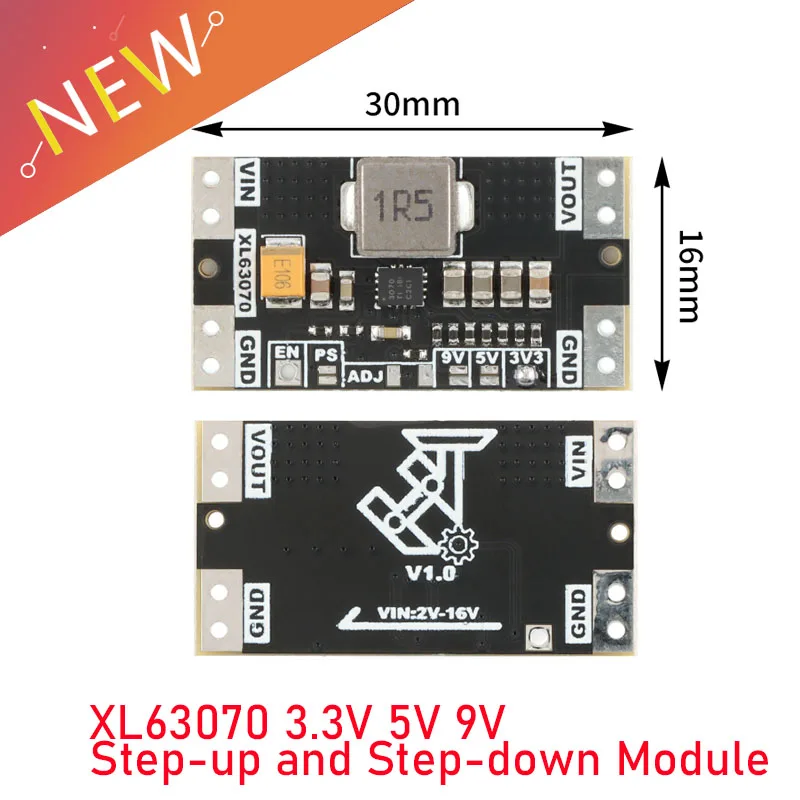10 uds/1 unidad XL63070 TPS63070 DC módulo reductor de potencia automático 3,3 V 5V 9V estabilización de voltaje de litio de baja ondulación - imagen 2