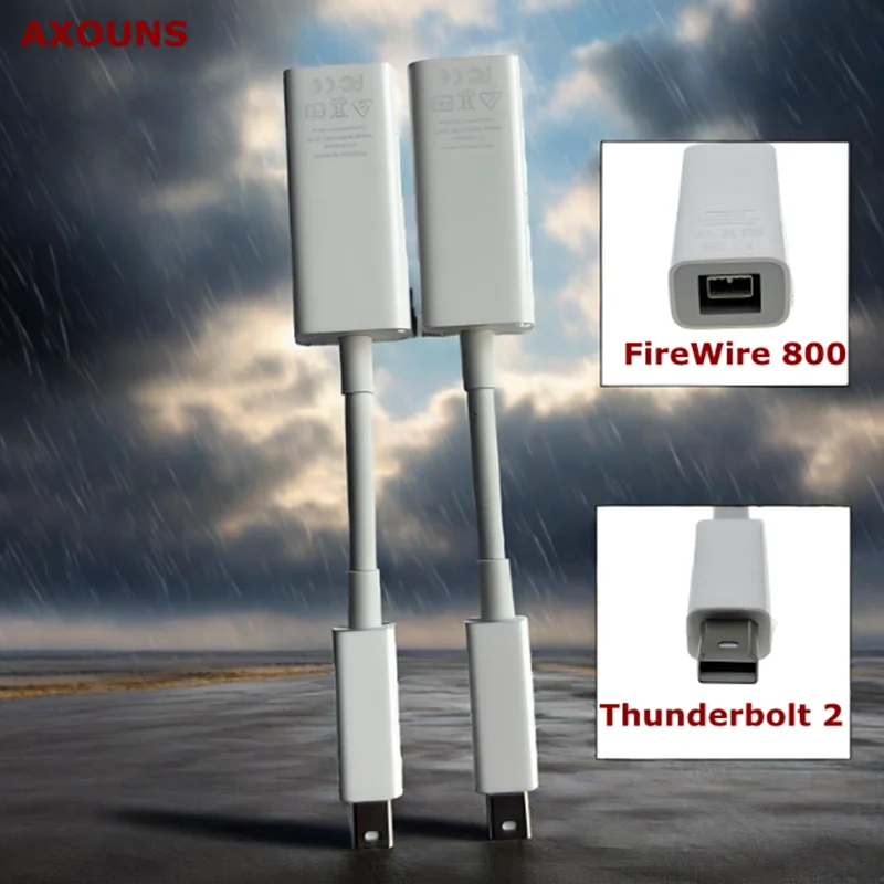 Apple A1643 Thunderbolt 2 auf FireWire 800 Adapter Thunderbolt zu Fire 1394B, geeignet für Mac-Computer ausgestattet