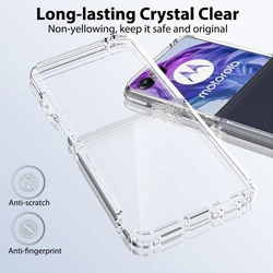 Funda transparente rígida Motorola Razr 60 Ultra antigolpes