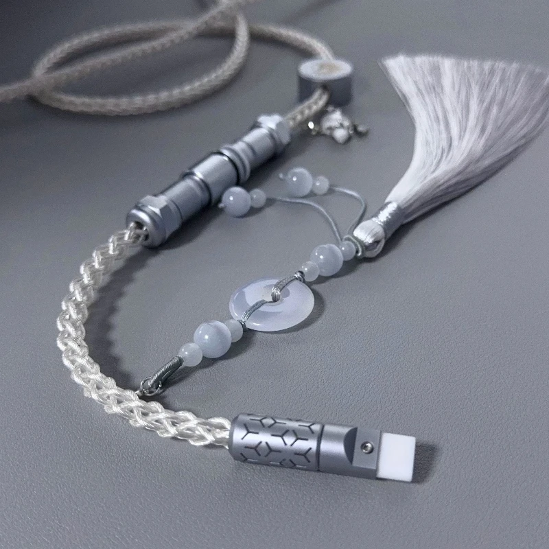 SHINE CUSTOMIZE Cable de teclado ShanHaiJing Series BeishanJing Unicorn Edición limitada 8K E-sports Cable de enchufe de aviación - imagen 2