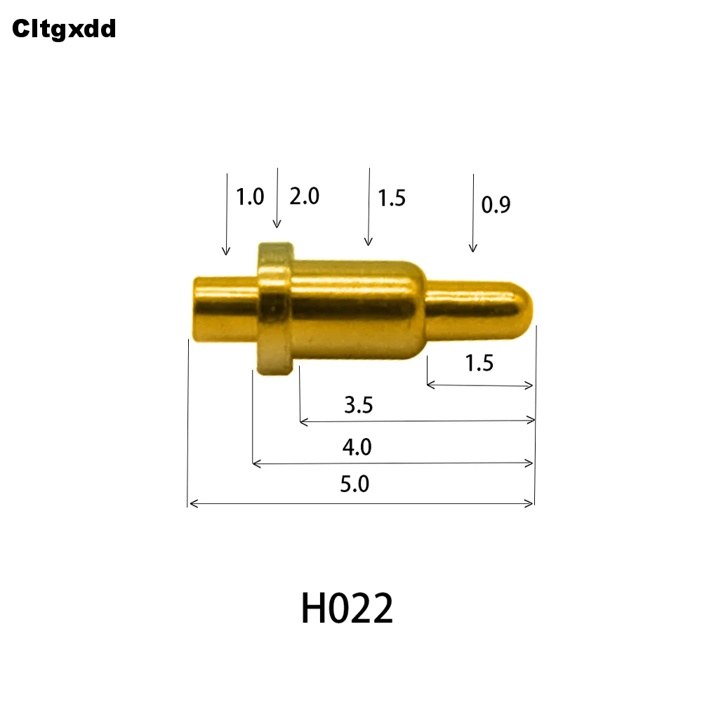 5 uds conector Pin Pogo batería Pogopin contacto con resorte aguja SMD PCB 2 3 4 5 6 7 8 9 10 12 14 MM sonda de prueba H021 - H040 - imagen 4